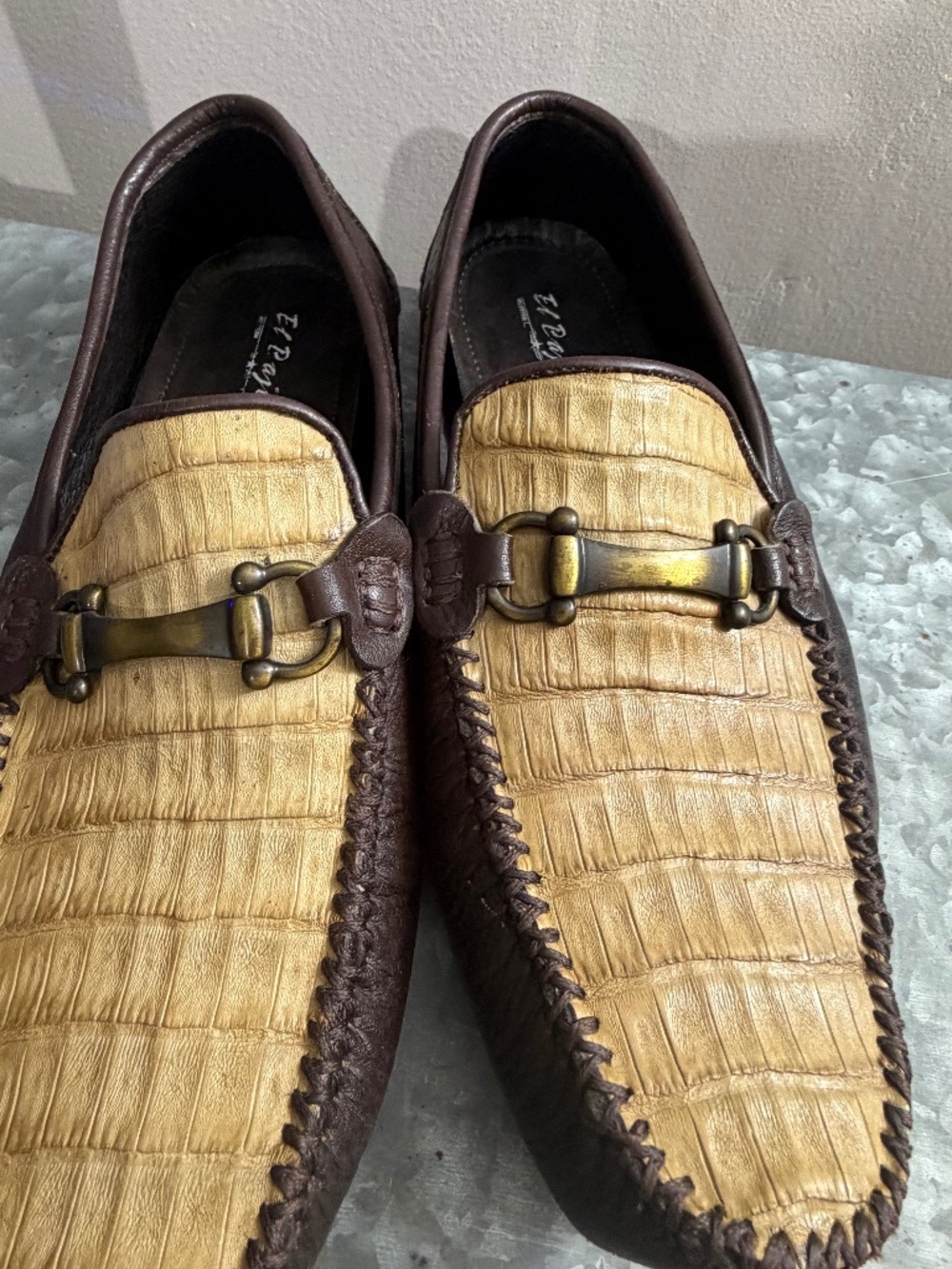 Genuine Caiman Leather Driving shoes
